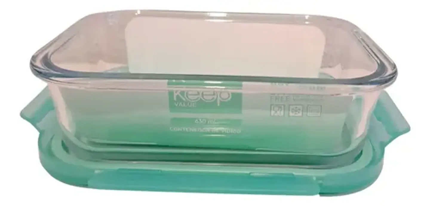 Contenedor Hermético Rectangular 630ml Value Keep Comida 13