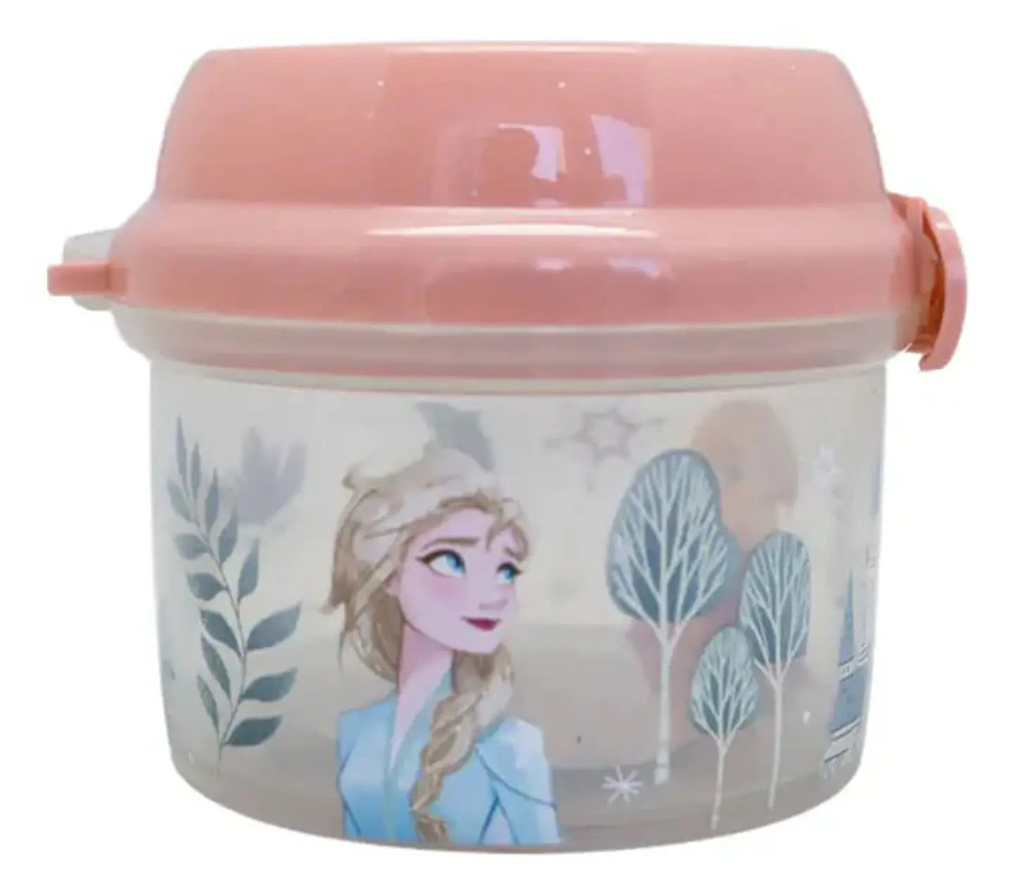 Porta Snack Redondo Disney Marvel Plástico 280ml Apto Microondas Y Lavavajillas Frozen 1