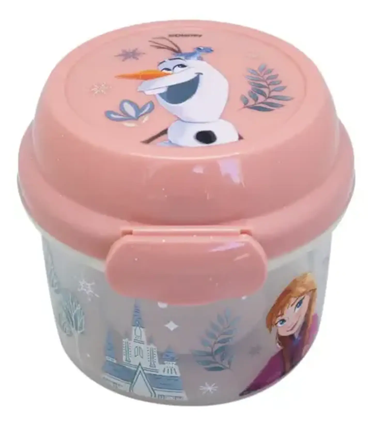 Porta Snack Redondo Disney Marvel Plástico 280ml Apto Microondas Y Lavavajillas Frozen 2