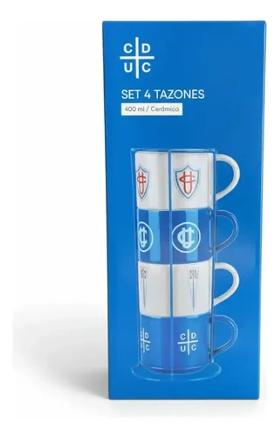 Set Universidad Católica 4 Tazones De Colección 2