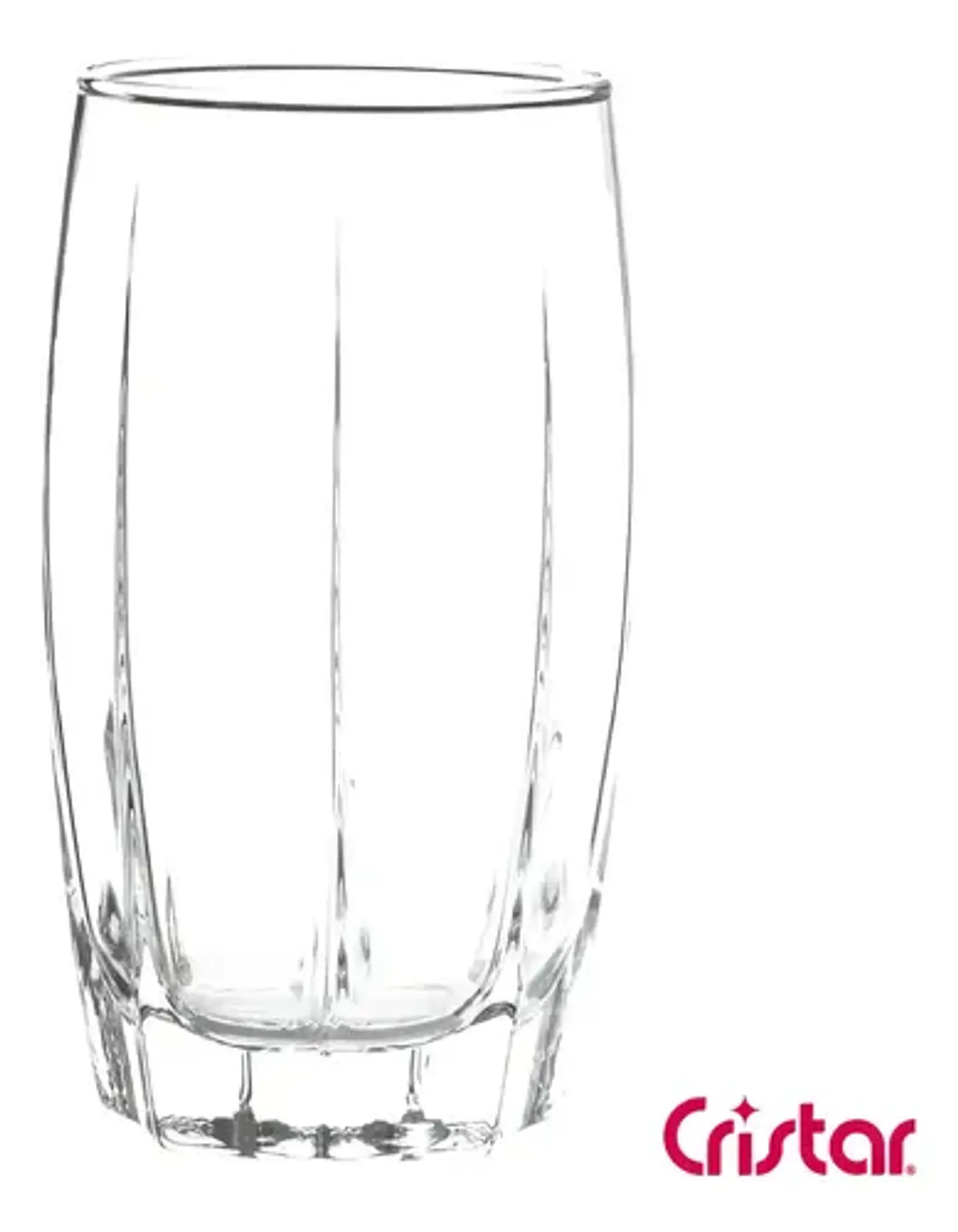 Vaso De Vidrio Alto Bebidas Cóctel Amadeus 374cc Cristar X6 5