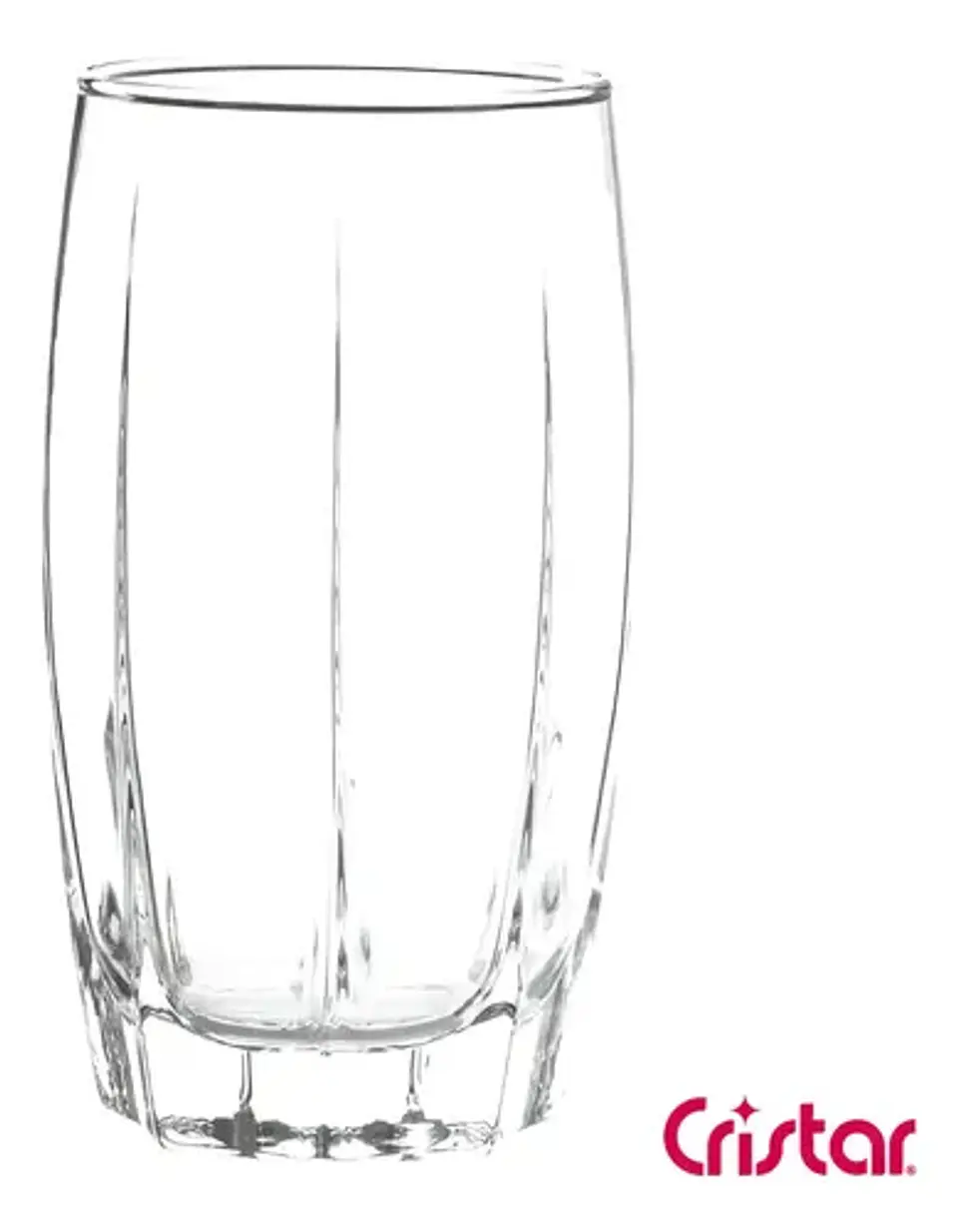 Vaso De Vidrio Alto Bebidas Cóctel Amadeus 374cc Cristar X6 5