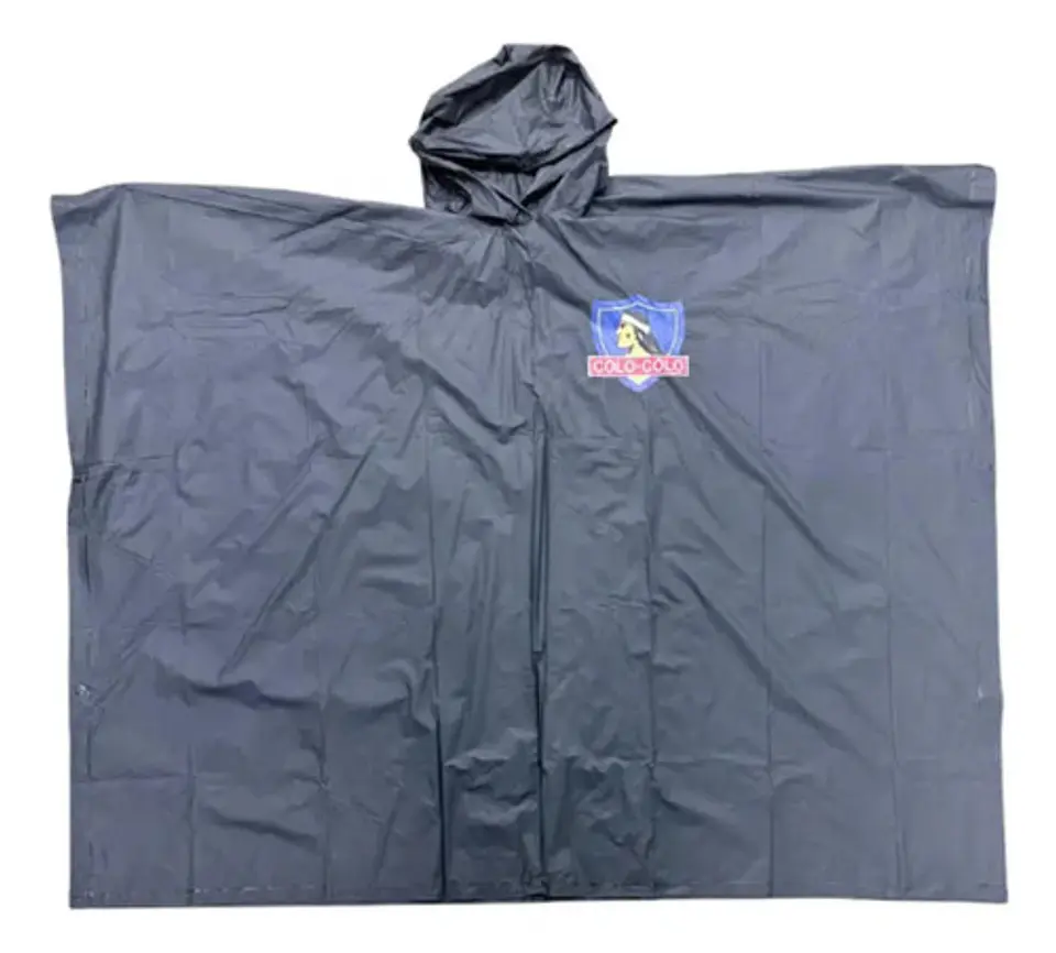 Capa De Agua Colo Colo Poncho Impermeable Con Capucha Lluvia 3