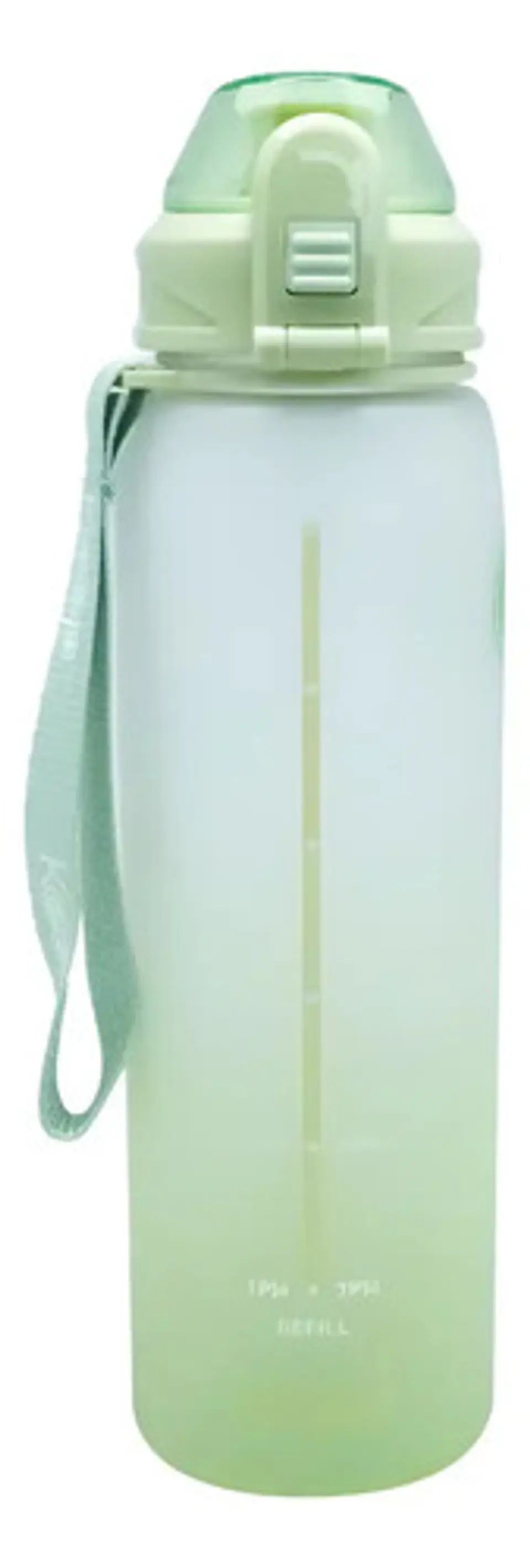 Botella Deportiva Keep Rubber 1l - Diseño Agua Color Verde 1