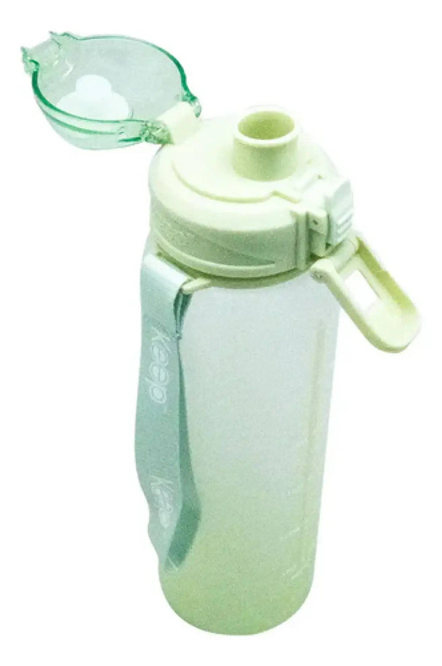 Botella Deportiva Keep Rubber 1l - Diseño Agua Color Verde 2