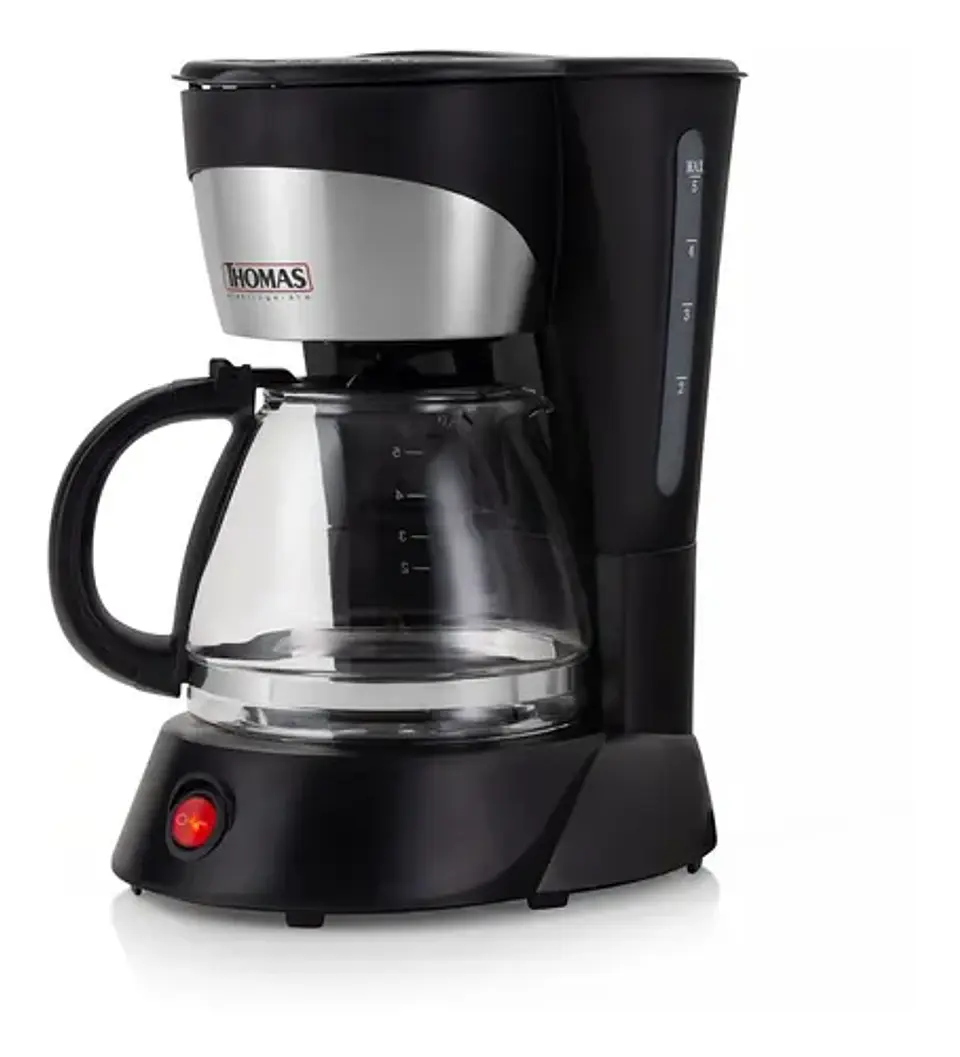 Cafetera Thomas Th-130 5 Tazas Negro/plateado 1
