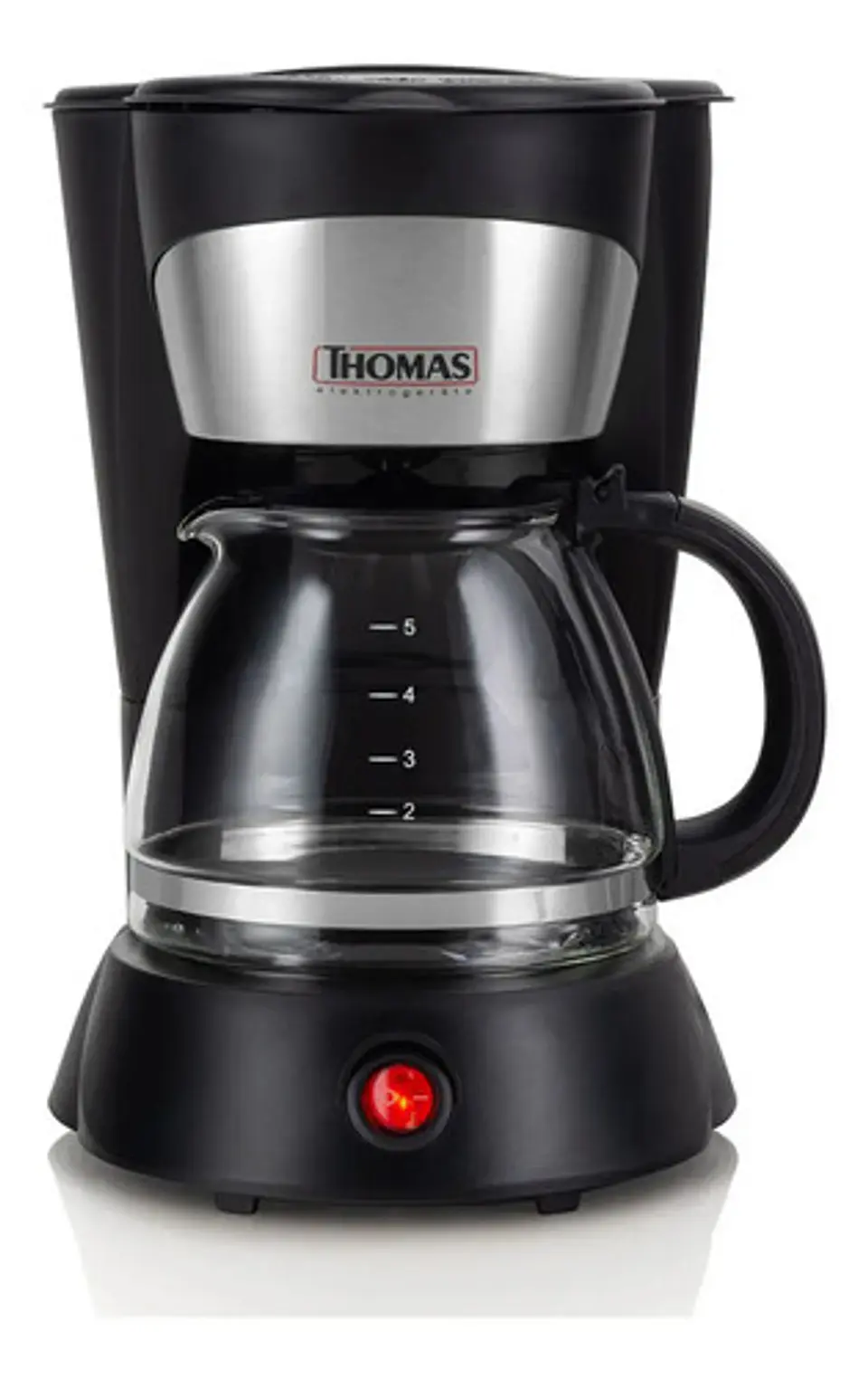 Cafetera Thomas Th-130 5 Tazas Negro/plateado 2