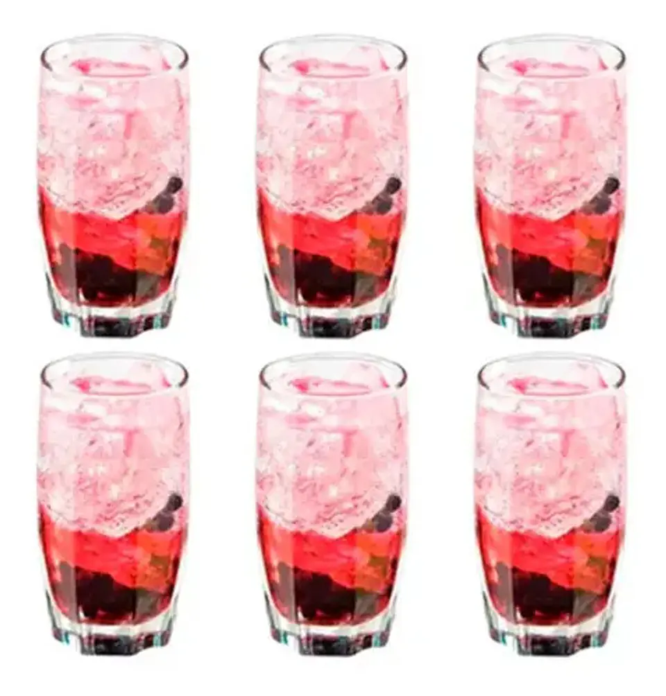 Vaso de Vidrio Alto para Bebidas Cristar Amadeus  Pack de 6 x 372 ml 1