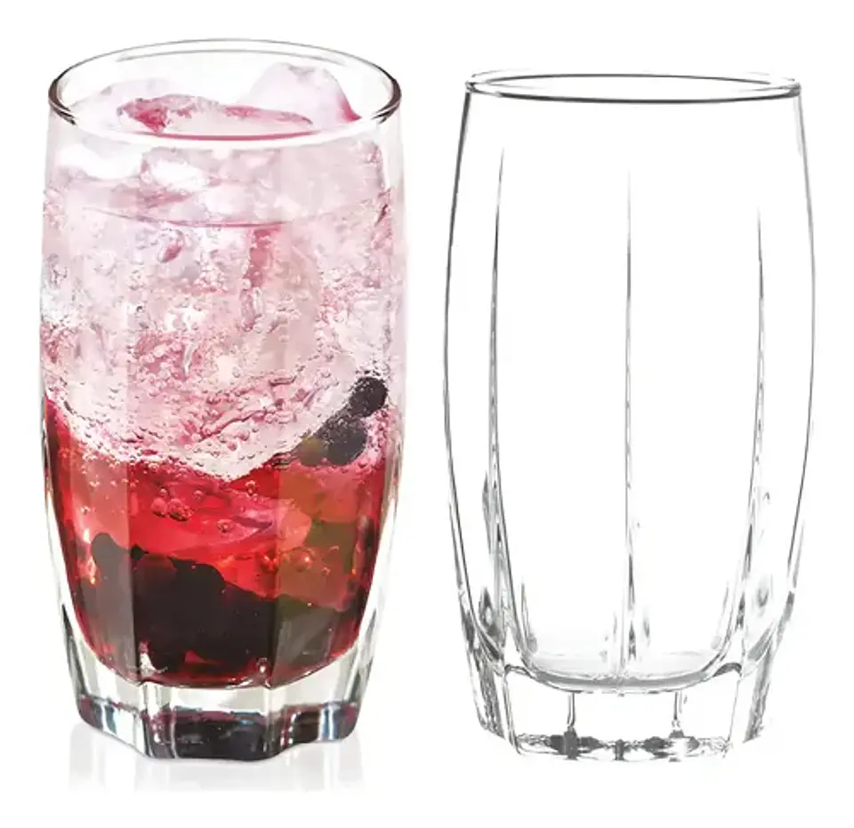 Vaso de Vidrio Alto para Bebidas Cristar Amadeus  Pack de 6 x 372 ml 4
