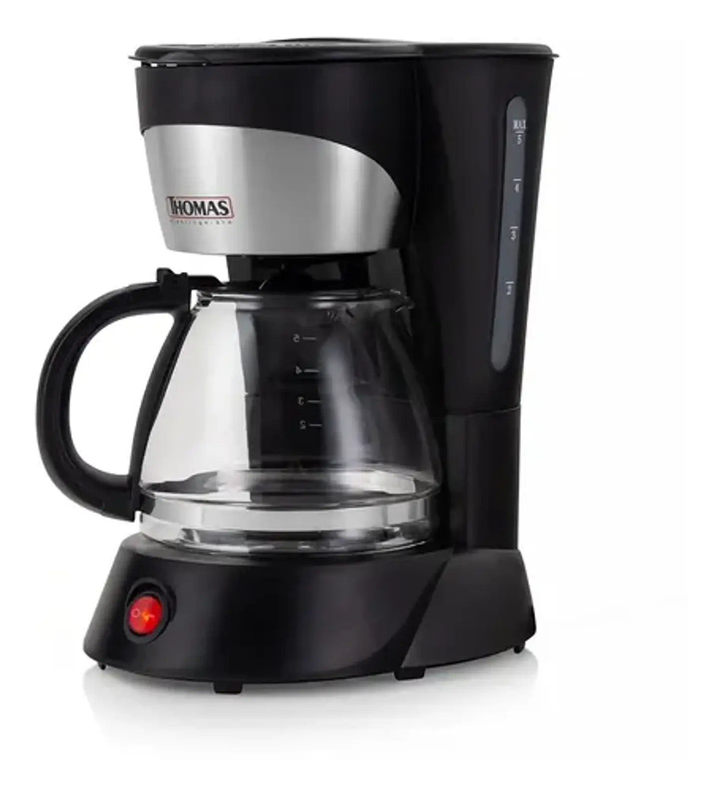 Cafetera Thomas Th-130 5 Tazas Negro/plateado 1