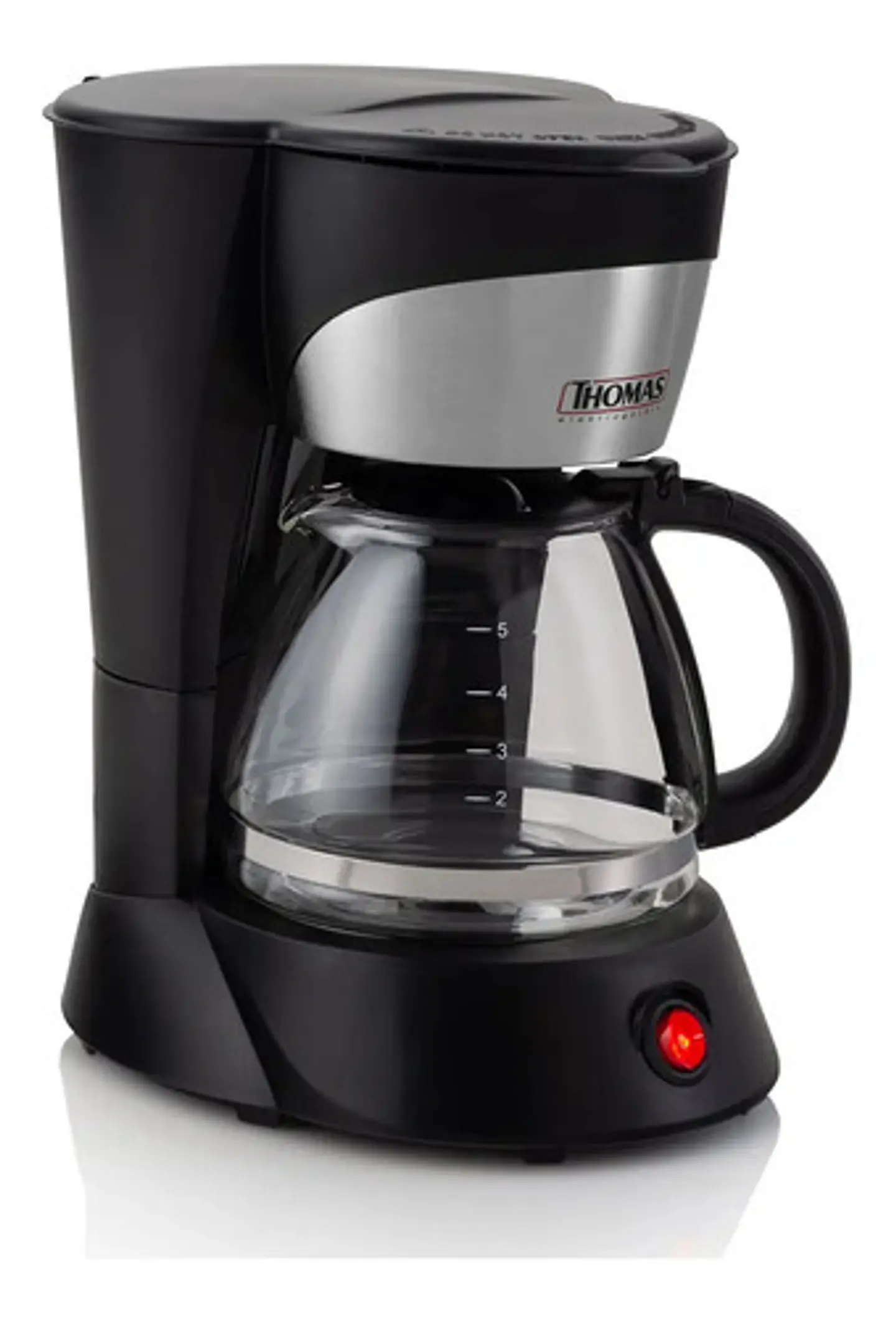 Cafetera Thomas Th-130 5 Tazas Negro/plateado 5