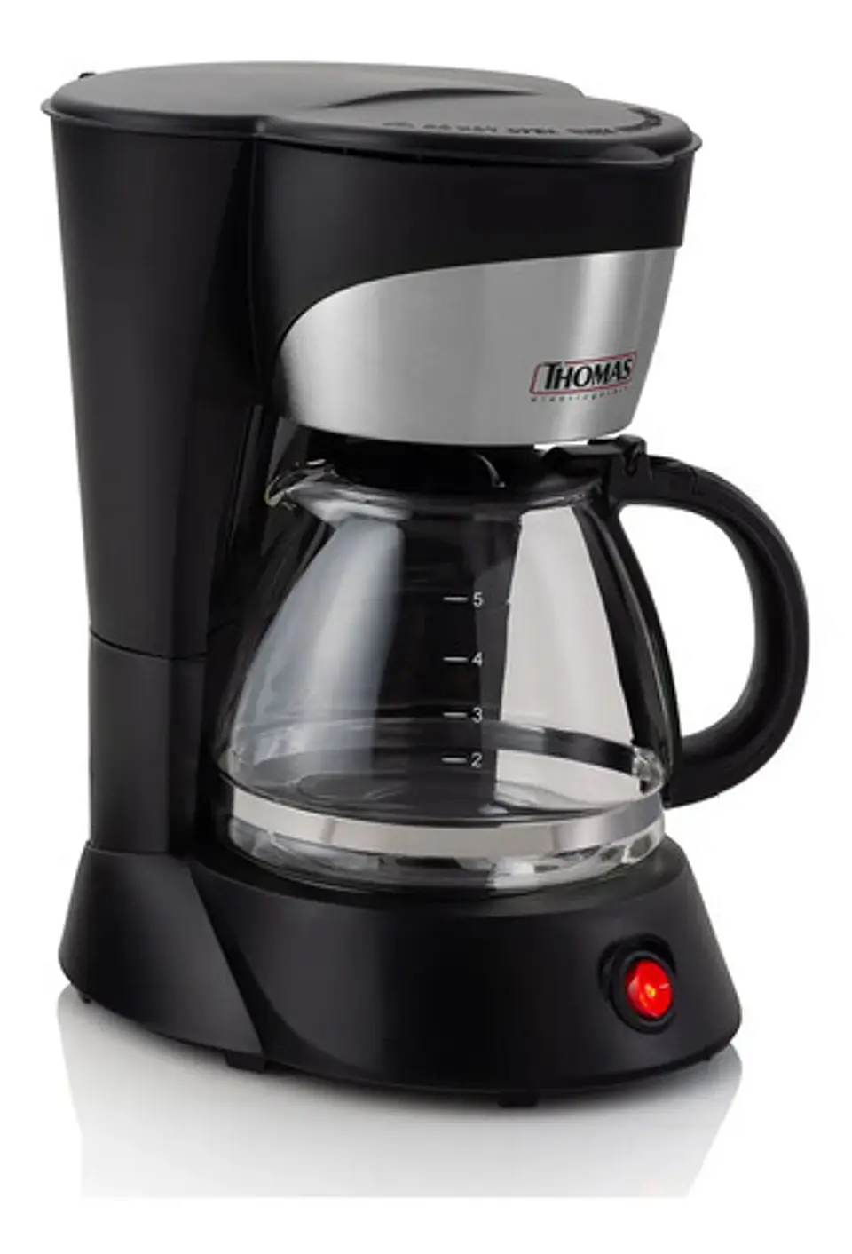 Cafetera Thomas Th-130 5 Tazas Negro/plateado 5