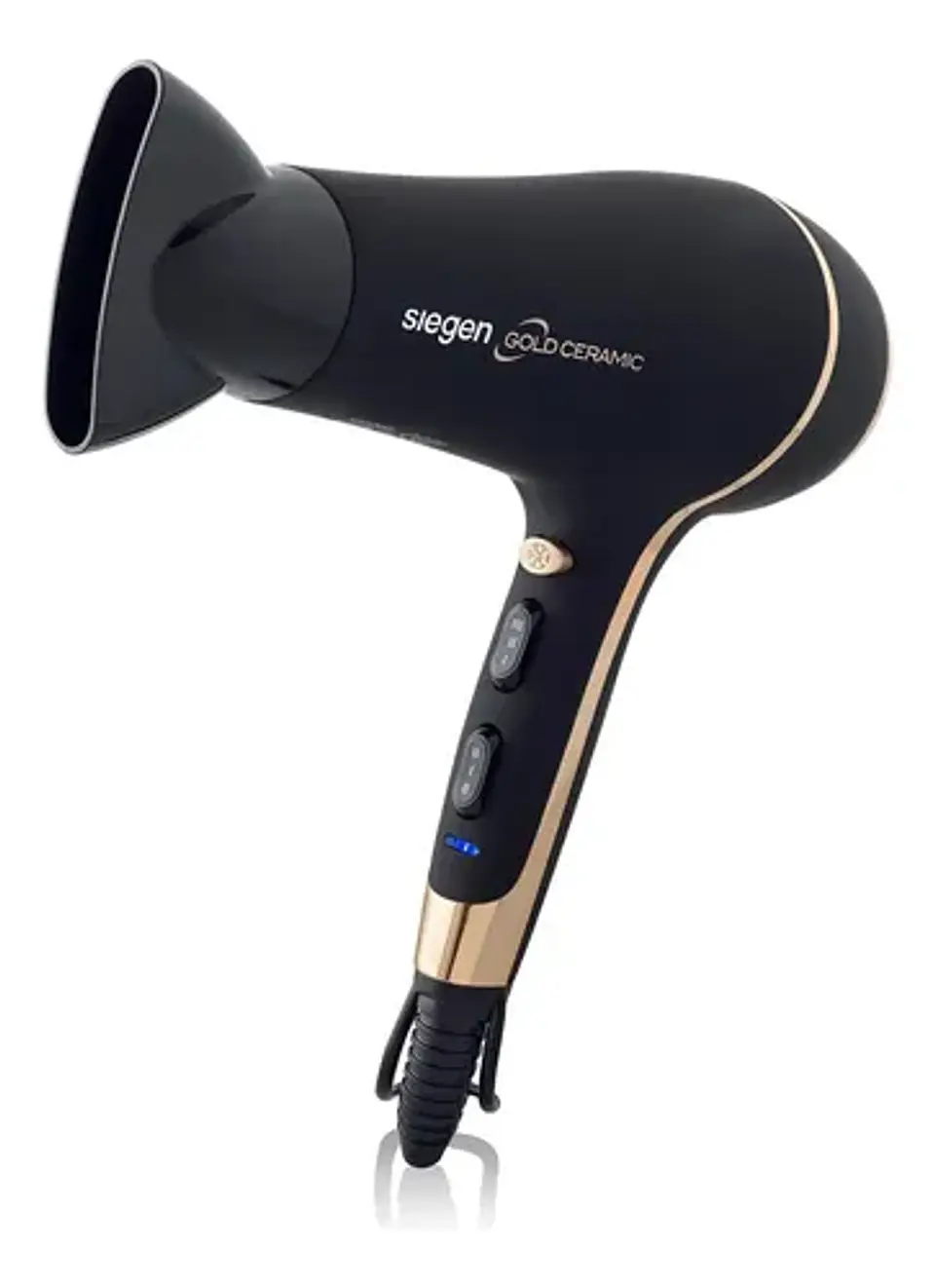 Secador De Pelo Siegen Sg-3035 Color Negro Negro/dorado 3