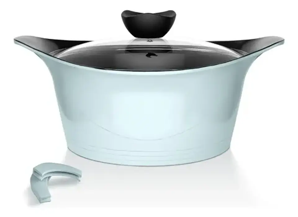 Batería Cocina Aluminio Fundido 7 Piezas Fortis Ice Agua 6