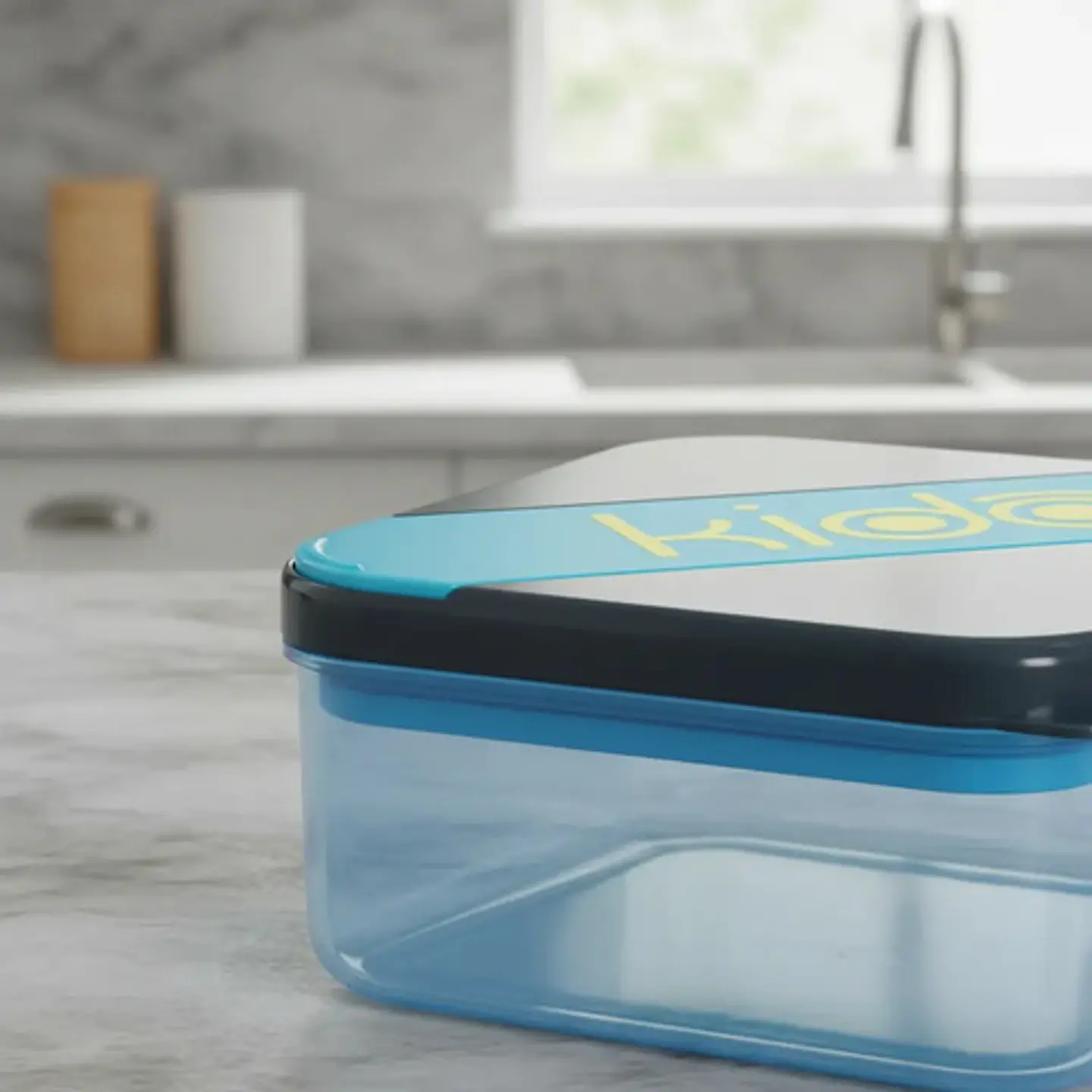 Hermético Kido Con Cubiertos 850ml Libre Bpa 4