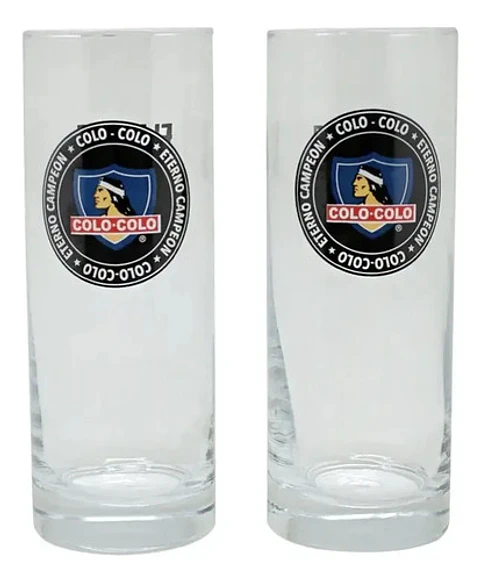 Set 2 Vasos Fanatikos Colo-colo/ Un.dechile/un Católica