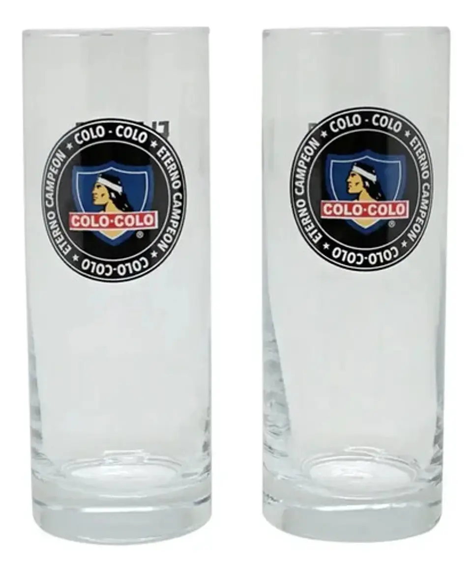 Set 2 Vasos Fanatikos Colo-colo/ Un.dechile/un Católica 1