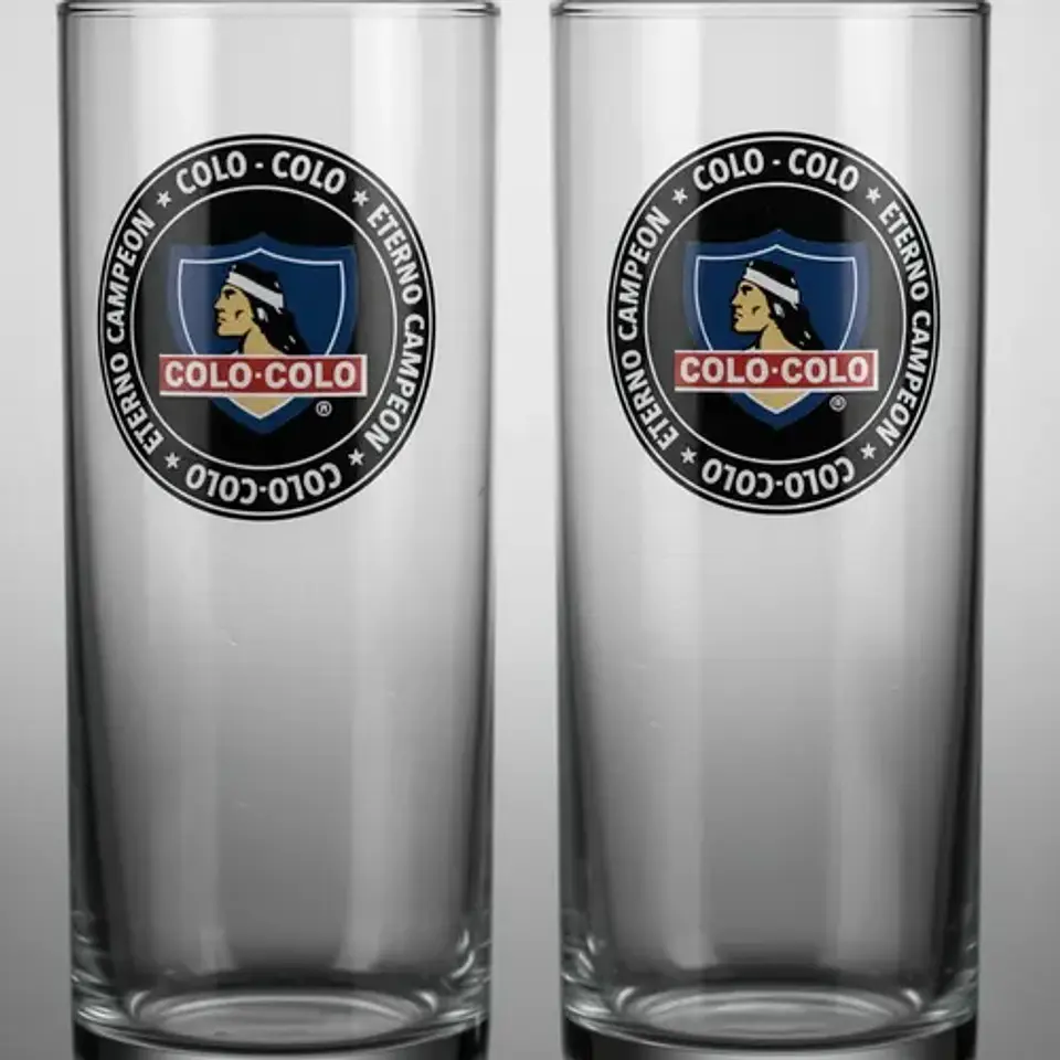 Set 2 Vasos Fanatikos Colo-colo/ Un.dechile/un Católica 4