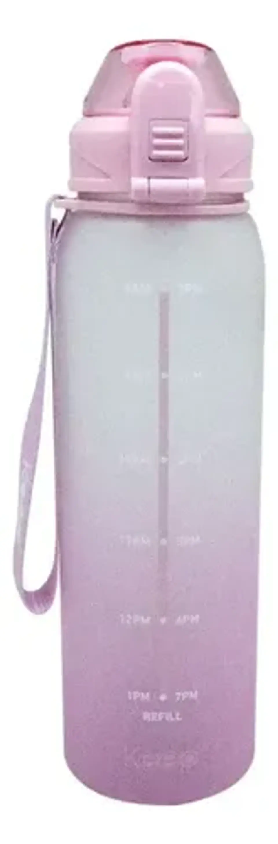 Botella Deportiva Keep Rubber 1l - Diseño Agua Color Rosa Claro 1