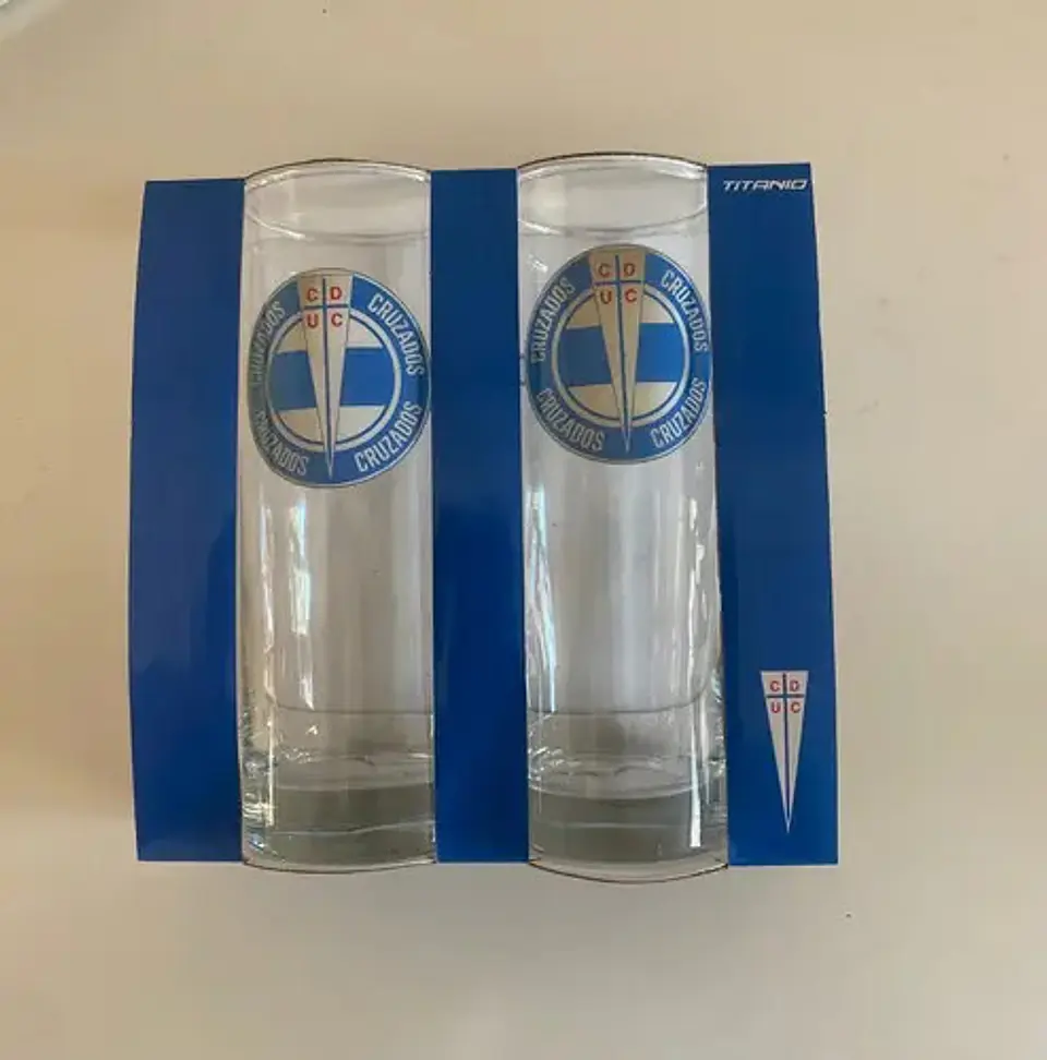 Set 2 Vasos Fanatikos Colo-colo/ Un.dechile/un Católica 2