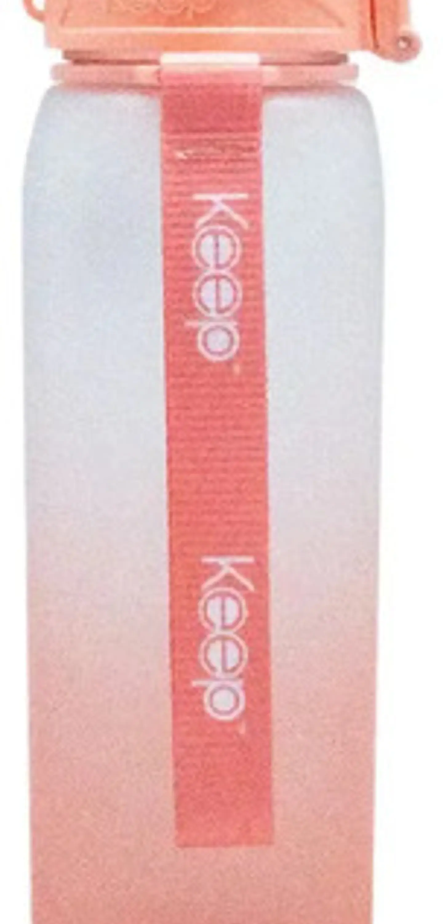 Botella Deportiva Keep Rubber 1l - Diseño Agua Color Naranja 3