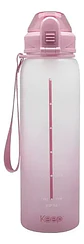 Botella Deportiva Keep Rubber 1l - Diseño Agua Color Lila - Miniatura 1