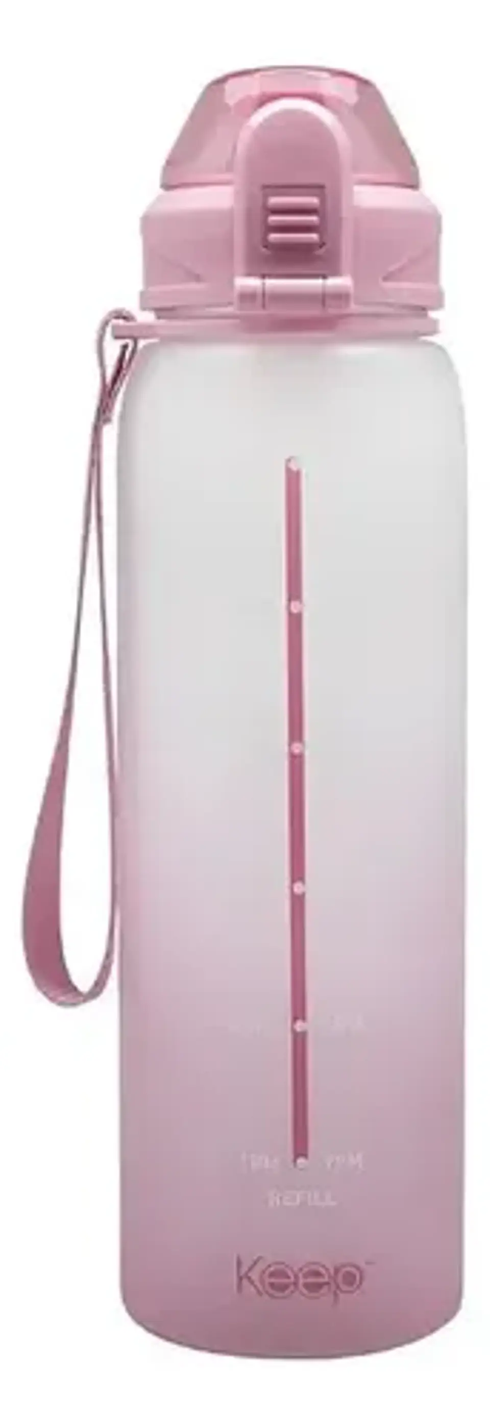 Botella Deportiva Keep Rubber 1l - Diseño Agua Color Lila 1