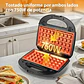 Waflera Thomas Sandwichera Panini 2en1 Color Blanco Placas Antiadherentes Intercambiables 750w - Miniatura 6
