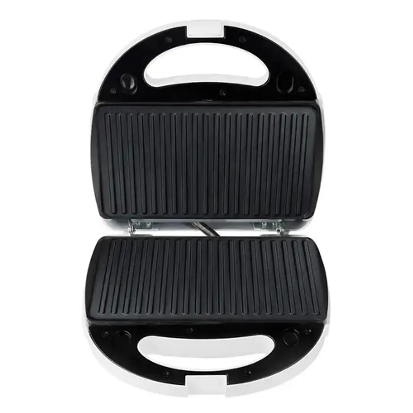 Waflera Thomas Sandwichera Panini 2en1 Color Blanco Placas Antiadherentes Intercambiables 750w 10
