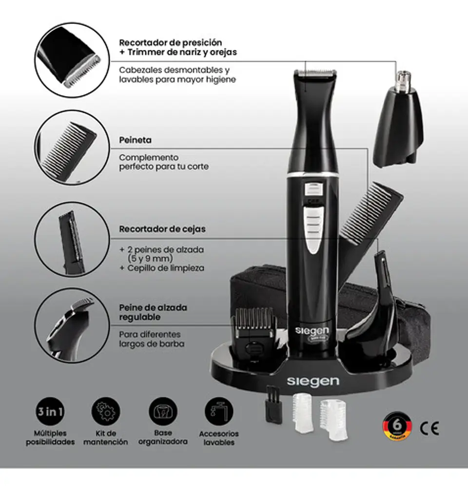 Multistyler Siegen Sg-8030 3 En 1 Color Negro 5