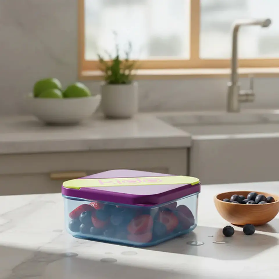 Hermético Kido Con Cubiertos 850ml Libre Bpa 2