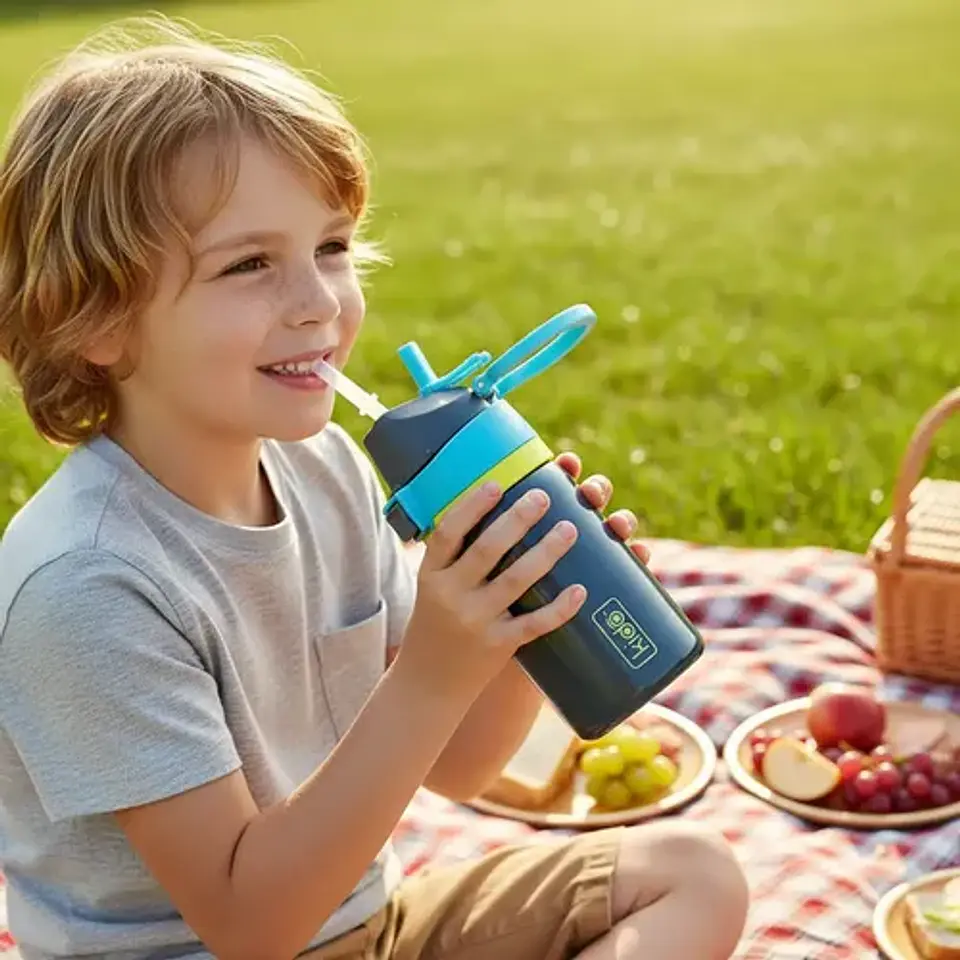 Botella Termica Insulada Infantil Kido 420ml Acero Inoxi 5