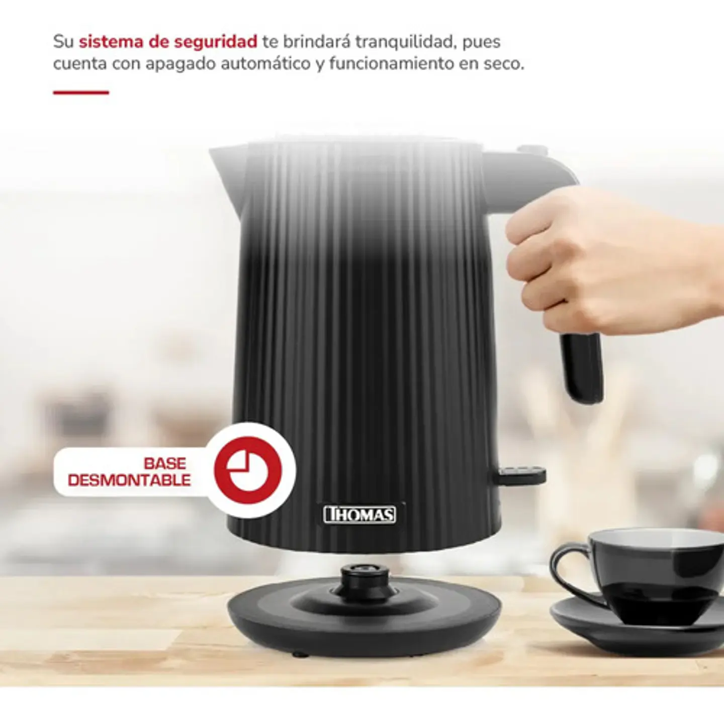 Hervidor Thomas Th-4343n 1.8l 2200w Rápido Y Económico 3