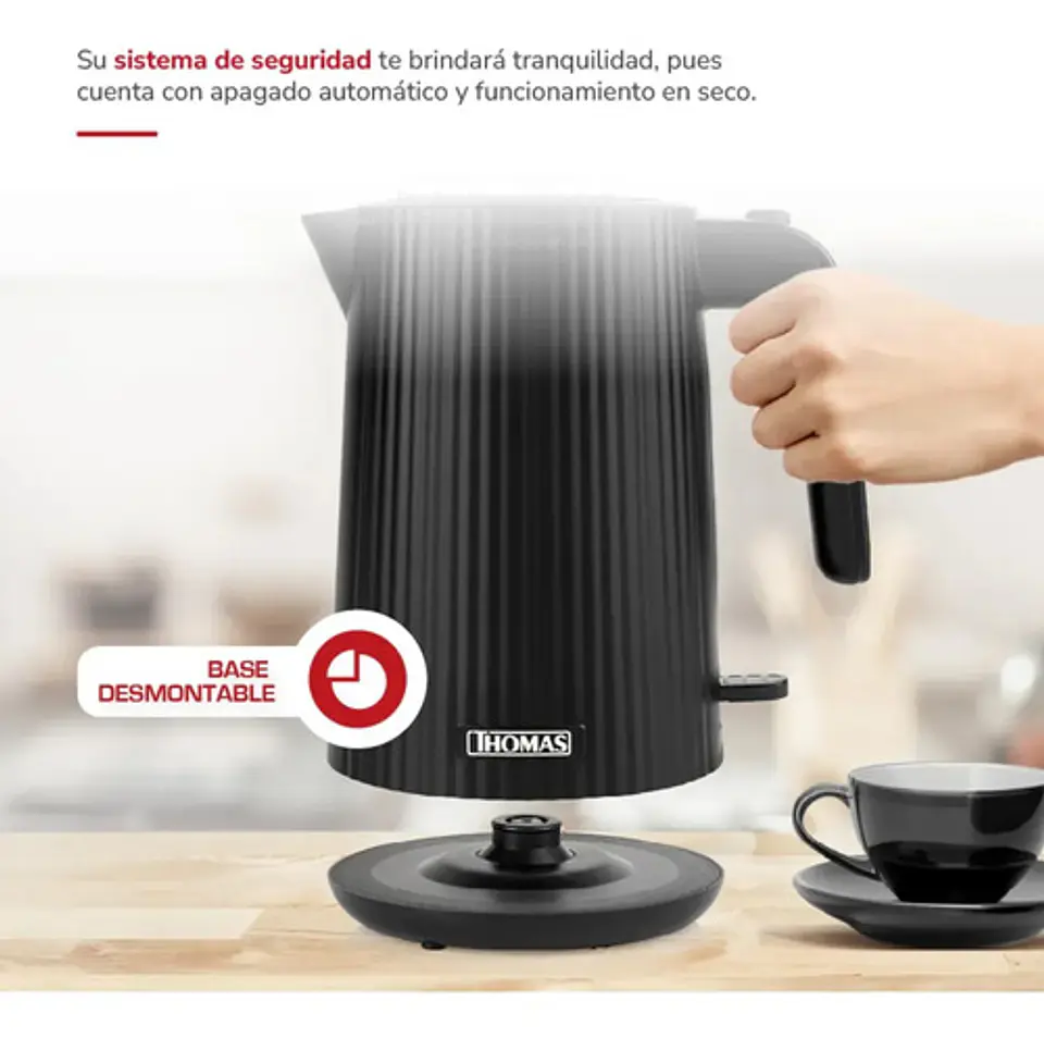 Hervidor Thomas Th-4343n 1.8l 2200w Rápido Y Económico 3