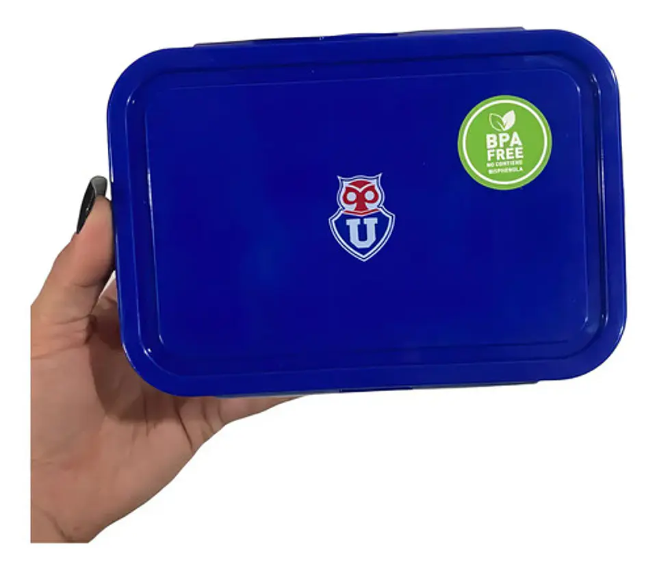 Recipiente Hermético Plástico Azul 700ml Grupo Titanio Microondas Lavavajillas 3