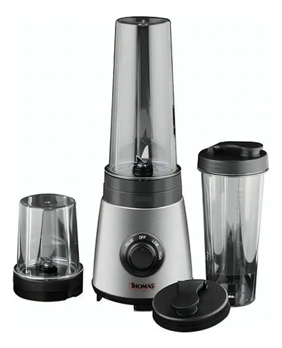 Licuadora Personal Blender Thomas Th-300pb 600 Ml Inox + Acc Color Gris 1