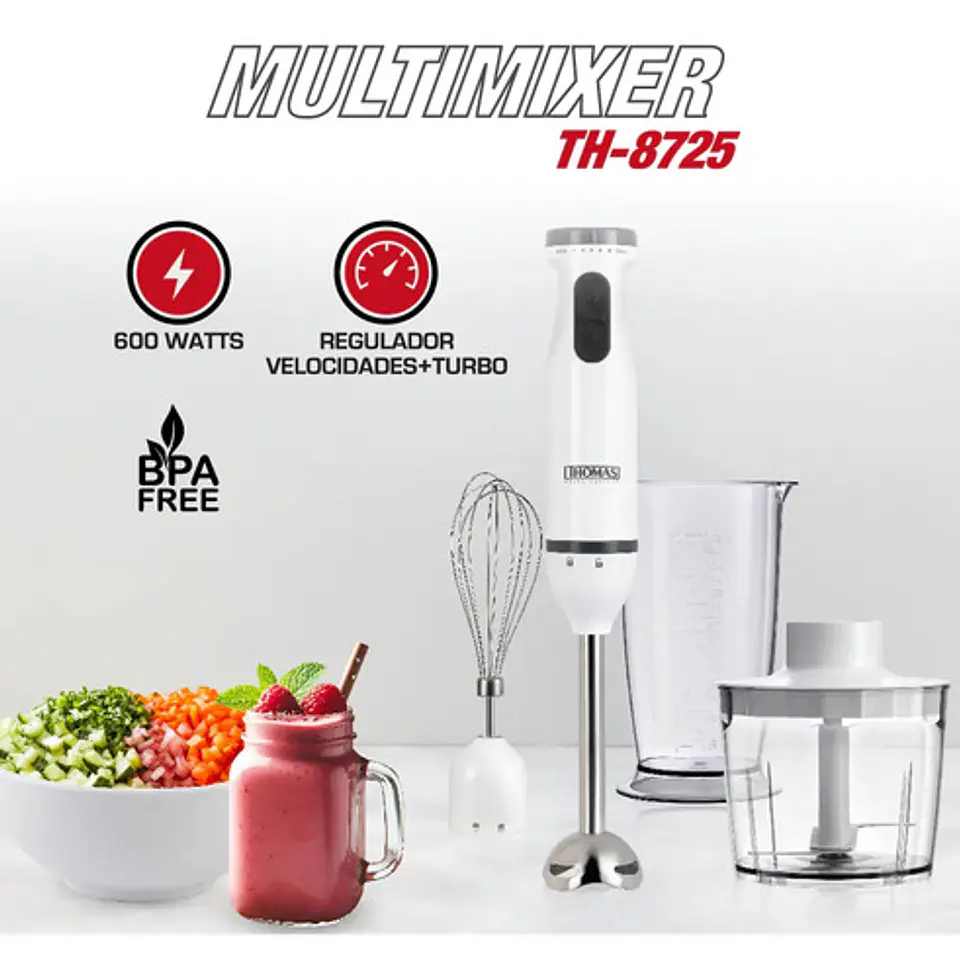 Multimixer Thomas Th-8725 Color Blanco 2