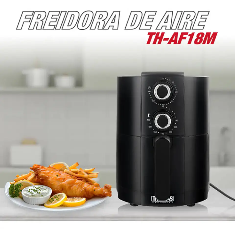 Freidora De Aire Th-af18m De 1,8 Lts Color Negro 2