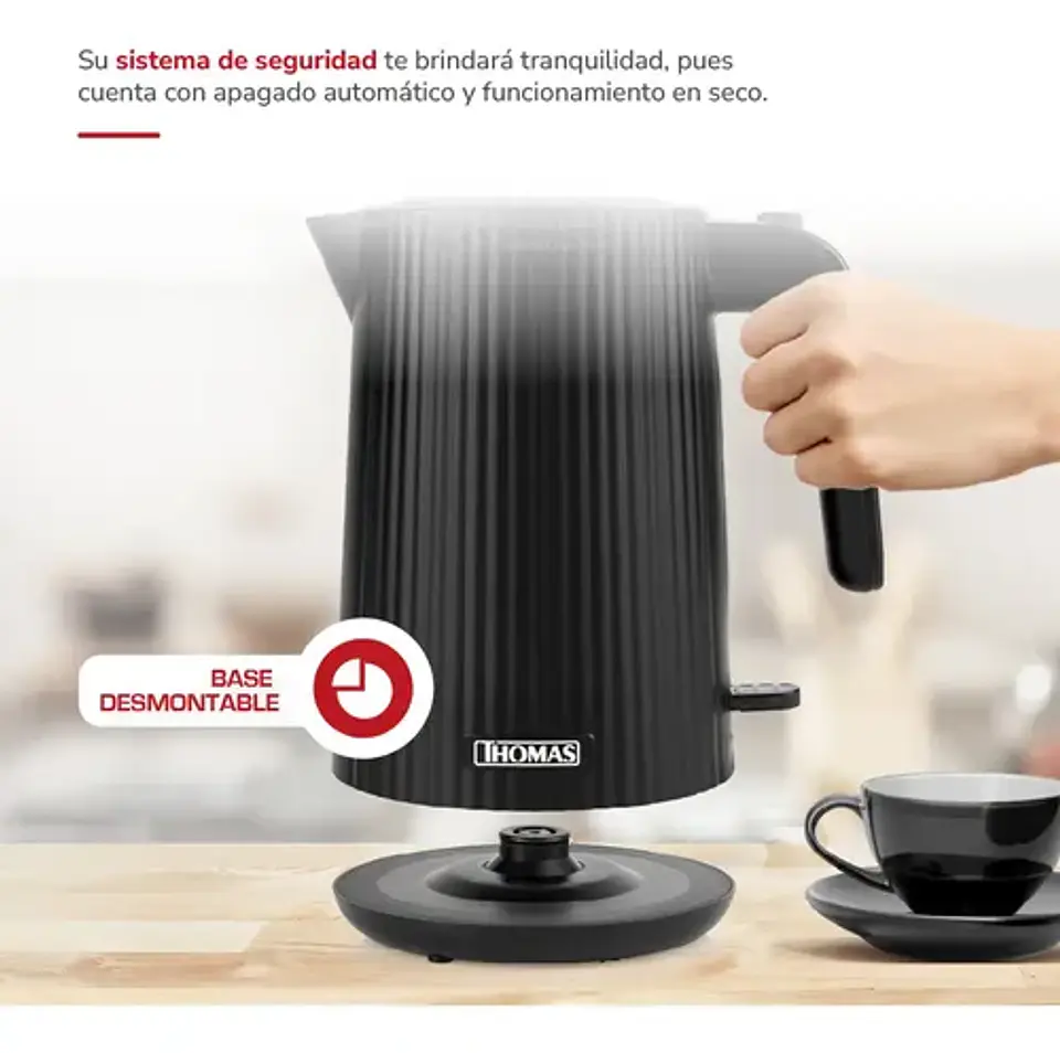 Hervidor Thomas Th-4343n 1.8l 2200w Rápido Y Económico 3
