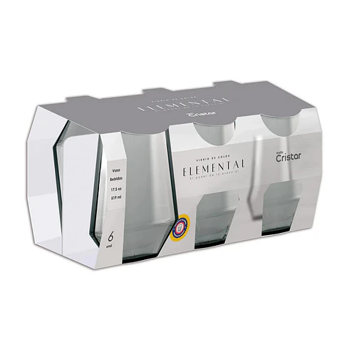 Rotterdam Set 6 Vasos Altos Cristar.