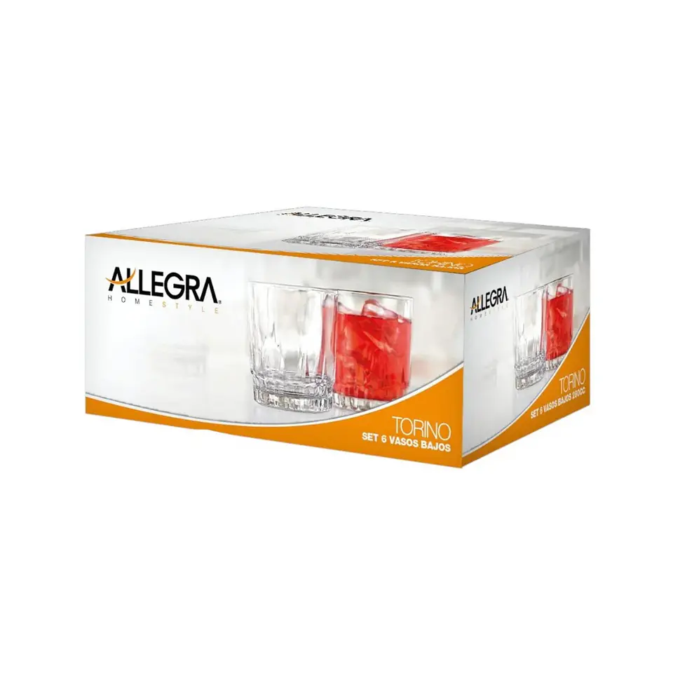Torino Set 6 Vasos Bajos Allegra. 3