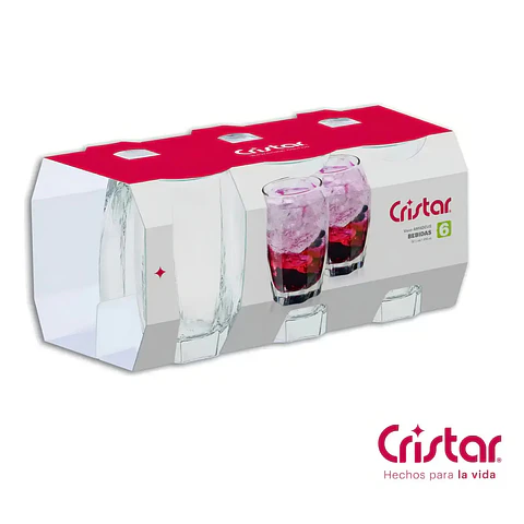 Amadeus Set 6 Vasos Altos Cristar.