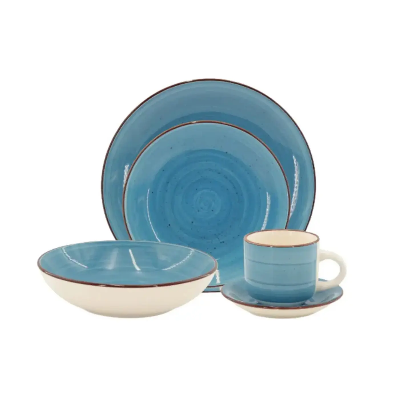 Set de Vajillas Hallen Azul 30 Piezas 1