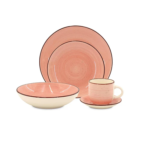 Set de Vajillas Hallen Rosa 30 Piezas
