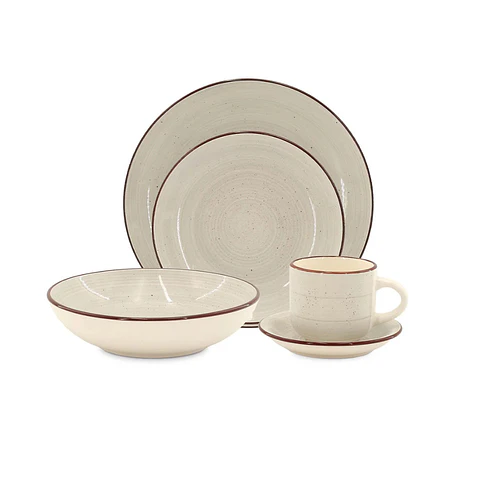 Set de Vajillas Hallen Gris 30 Piezas