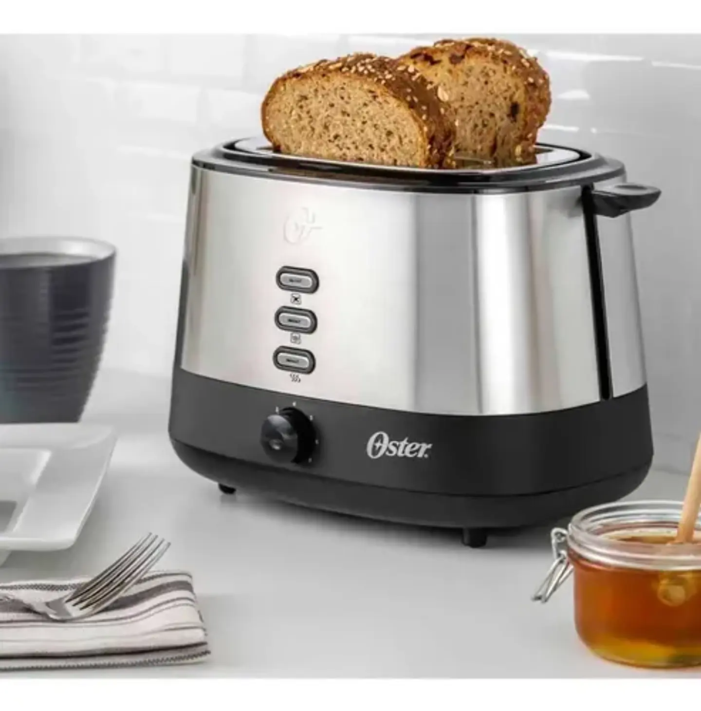 Tostadora Oster® 2 Rebanadas En Acero Inoxidable Tssttr500 Color Plateado 3