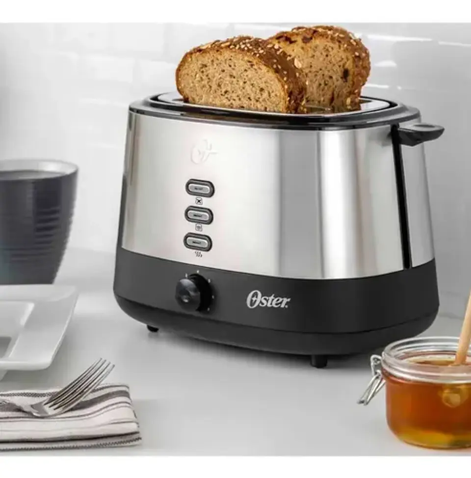 Tostadora Oster® 2 Rebanadas En Acero Inoxidable Tssttr500 Color Plateado 3