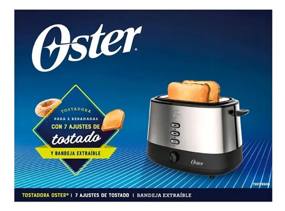 Tostadora Oster® 2 Rebanadas En Acero Inoxidable Tssttr500 Color Plateado 7