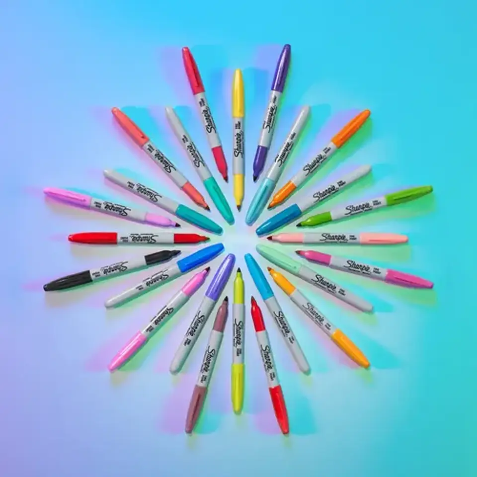 Set 24 Marcadores Permanentes Sharpie Glam Pop Colores 4