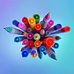 Set 24 Marcadores Permanentes Sharpie Glam Pop Colores - Miniatura 5